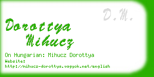 dorottya mihucz business card